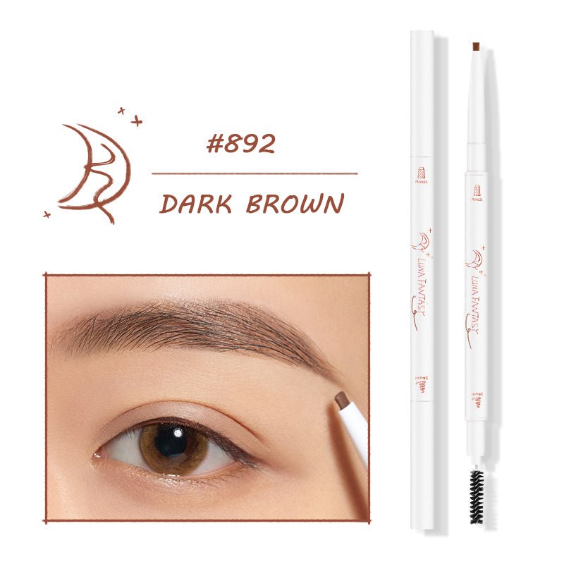 Spooly & Pencil Double-Ended Eyebrow Pencil - Waterproof, Smudge-Proof Brow Definer for Natural or Bold Looks | Perfect for Everyday Makeup & Professional Salon Use