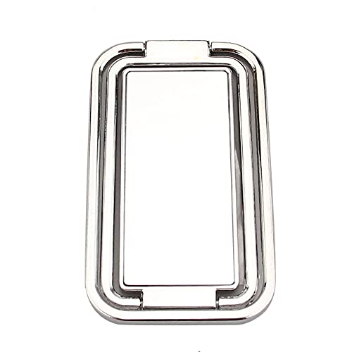 STY Foldable Phone Holder with Ring Stand - Adjustable Sticky Bracket for Smartphones & Tablets (Silver) - Perfect for Desk, Car, and Travel Use