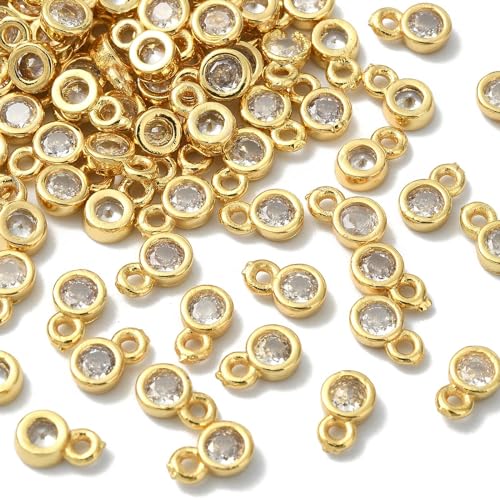 100pcs - Flat Round