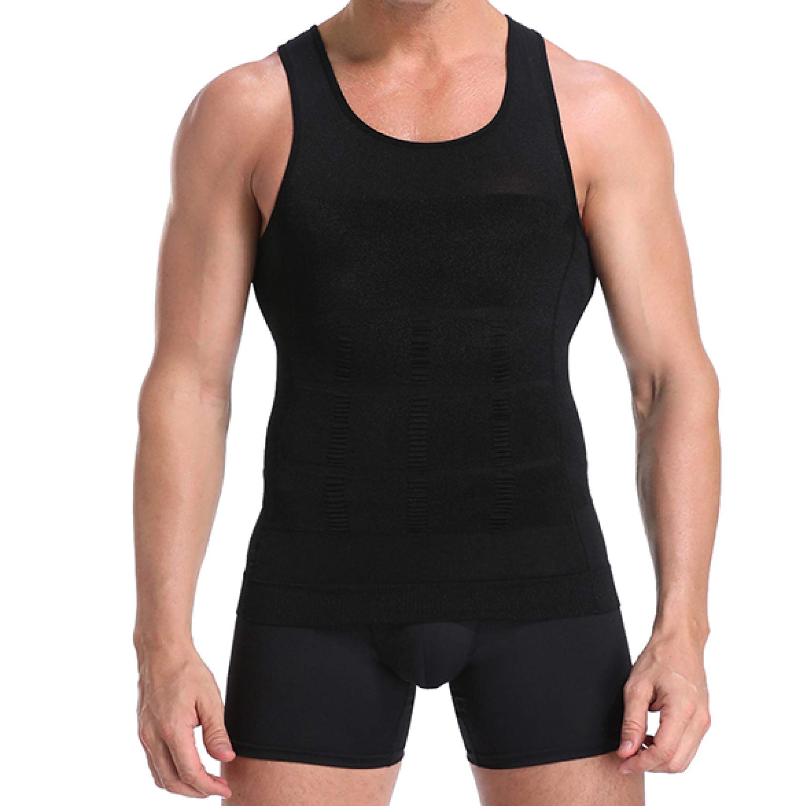 Men's Body Shaper Bodysuit - Tummy Control & Chest Flattening Shapewear for Slimming & Toning | Perfect for Under Clothes, Workouts, and Everyday Comfort