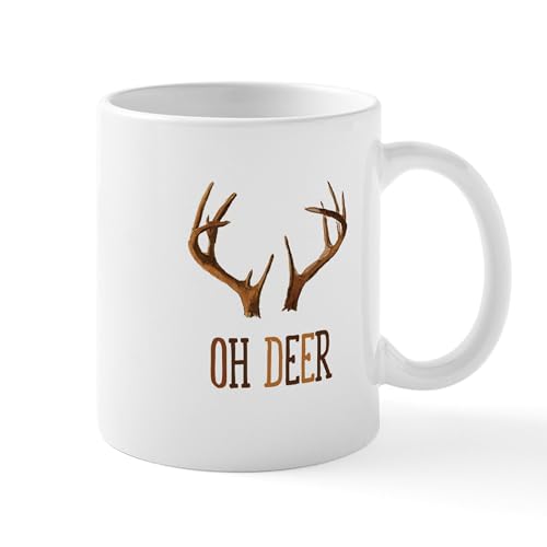 White - OH DEER Mugs