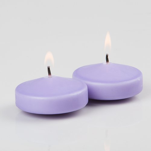 96 Unscented Floating Candles 3 Inch - Lavender Color for Weddings, Spa, Bath, Pool & Home Decor