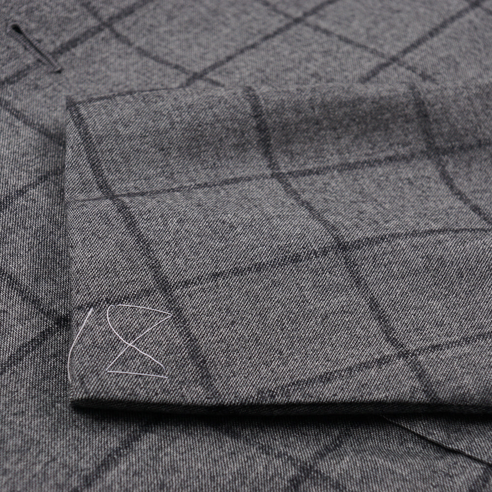 Cesare Attolini Gray Check Wool Cashmere Suit for Men | Luxury Italian Tailored Business Suit | Perfect for Weddings, Office & Formal Events
