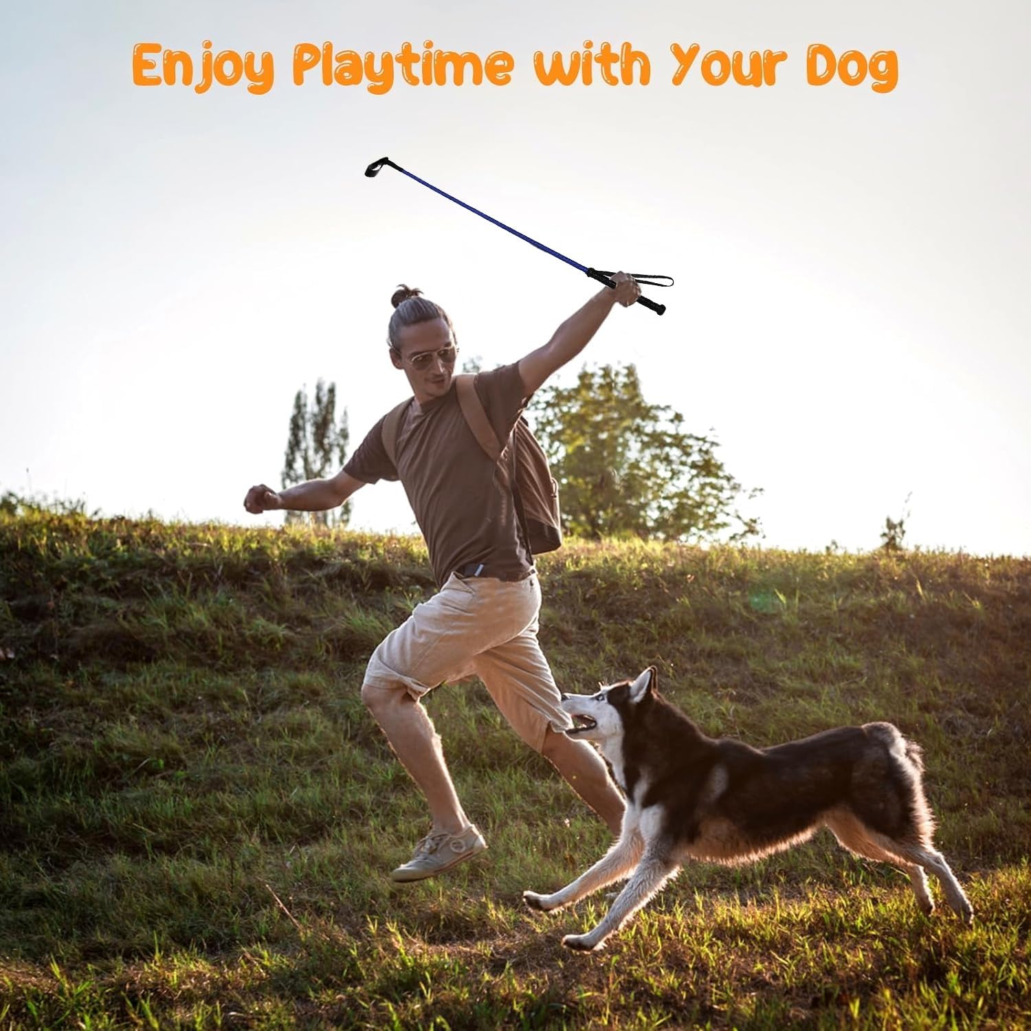 D&C PAWS Dog Training Stick - Adjustable Walking Stick for Hunting & Obedience Training, Multi-Color (Perfect for Outdoor Adventures & Professional Dog Training)