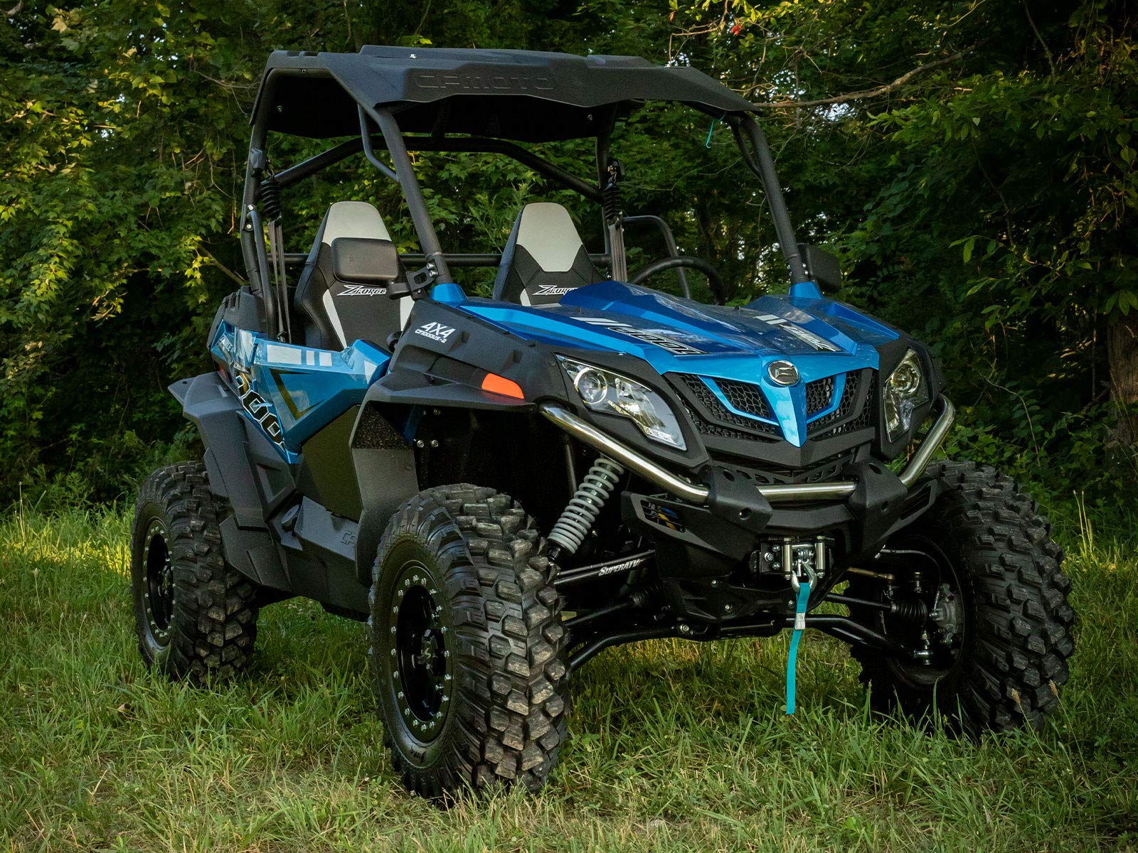 SuperATV Heavy Duty High Clearance A-Arms for CFMOTO ZForce 1000 (2018+) - Black | Off-Road UTV Suspension Upgrade for Trail Riding & Mudding