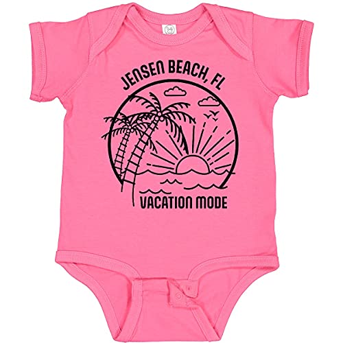 Inktastic Summer Vacation Mode Jensen Beach Florida Baby Bodysuit - Cute Florida-Themed Outfit for Infants & Toddlers - Perfect for Beach Trips, Family Photos & Vacation Souvenirs