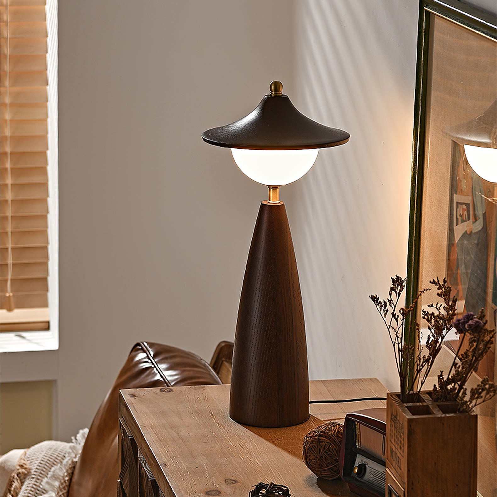 Modern LED Table Lamp with Adjustable Brightness - Stylish Nightstand Light for Bedroom, Living Room, and Office - Perfect for Reading, Working, and Relaxing