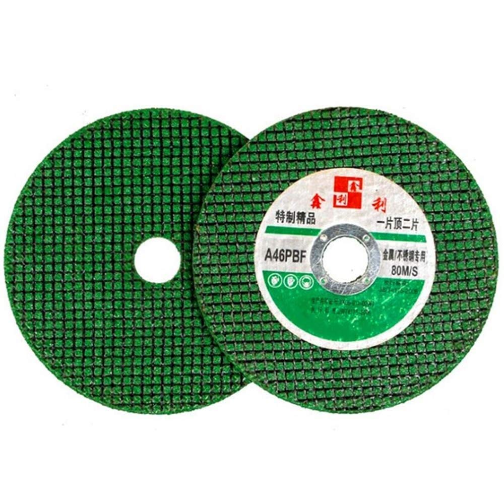 ABST22685 100Pcs Ultra-Thin Resin Bonded Cutting Discs for Angle Grinder - Stainless Steel & Metal Grinding Wheels with Double Mesh for Smooth Polishing | Perfect for DIY Projects, Metal Fabrication & Home Renovations