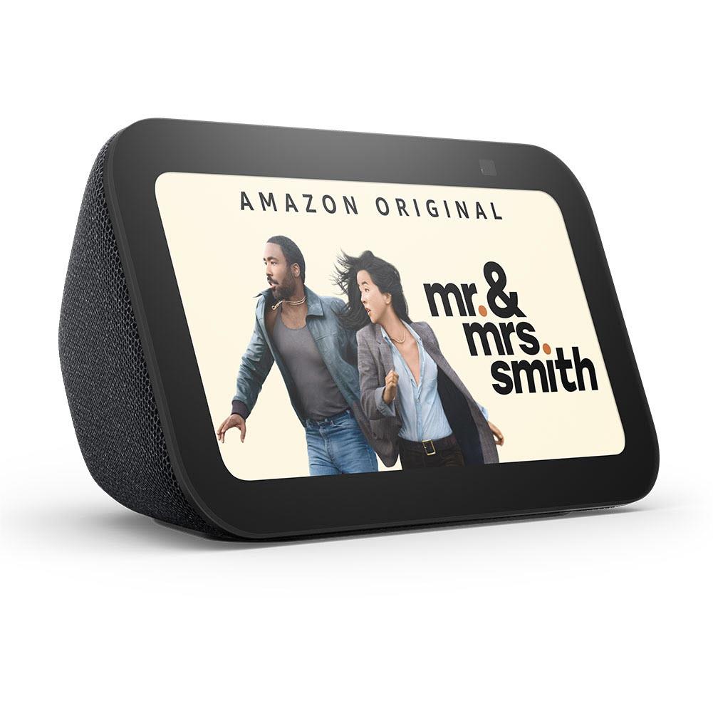 Amazon Echo Show 5 (3rd Gen) Smart Display with Alexa - Charcoal - Hands-Free Video Calls, Music Streaming & Smart Home Control - Perfect for Kitchen, Bedroom or Home Office
