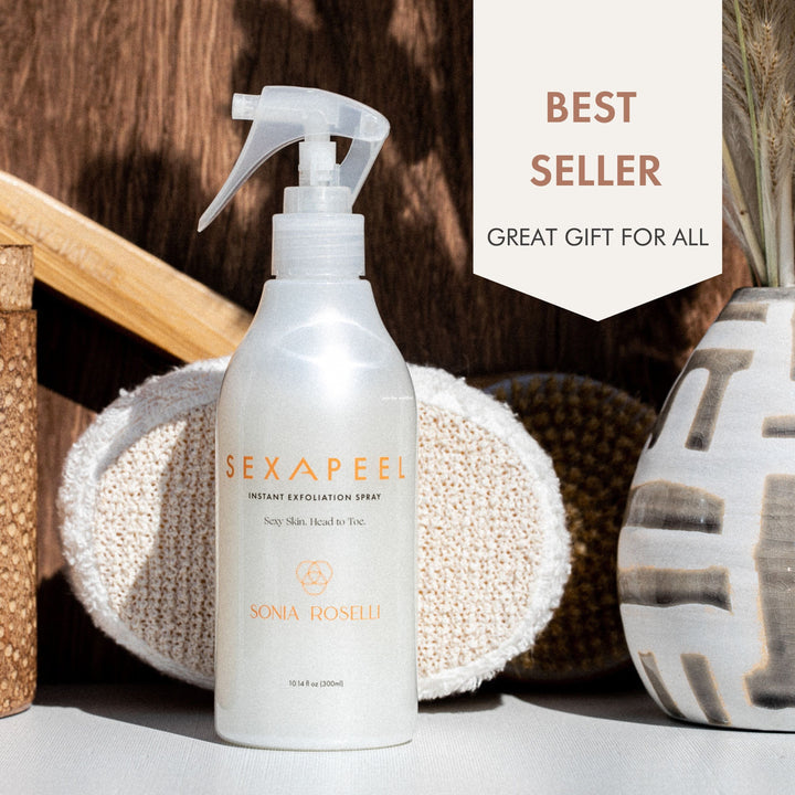 Sonia Roselli sexApeel™ Instant Exfoliation Spray - Gentle Facial Exfoliator for Smooth Skin | Perfect for Daily Skincare Routine & Pre-Makeup Prep