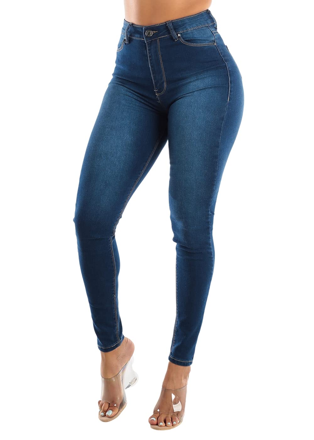 Moda Xpress Ultra High Waisted Skinny Jeans for Women - Stretchable Slim Fit Denim Pants - Perfect for Casual Wear, Office & Night Out