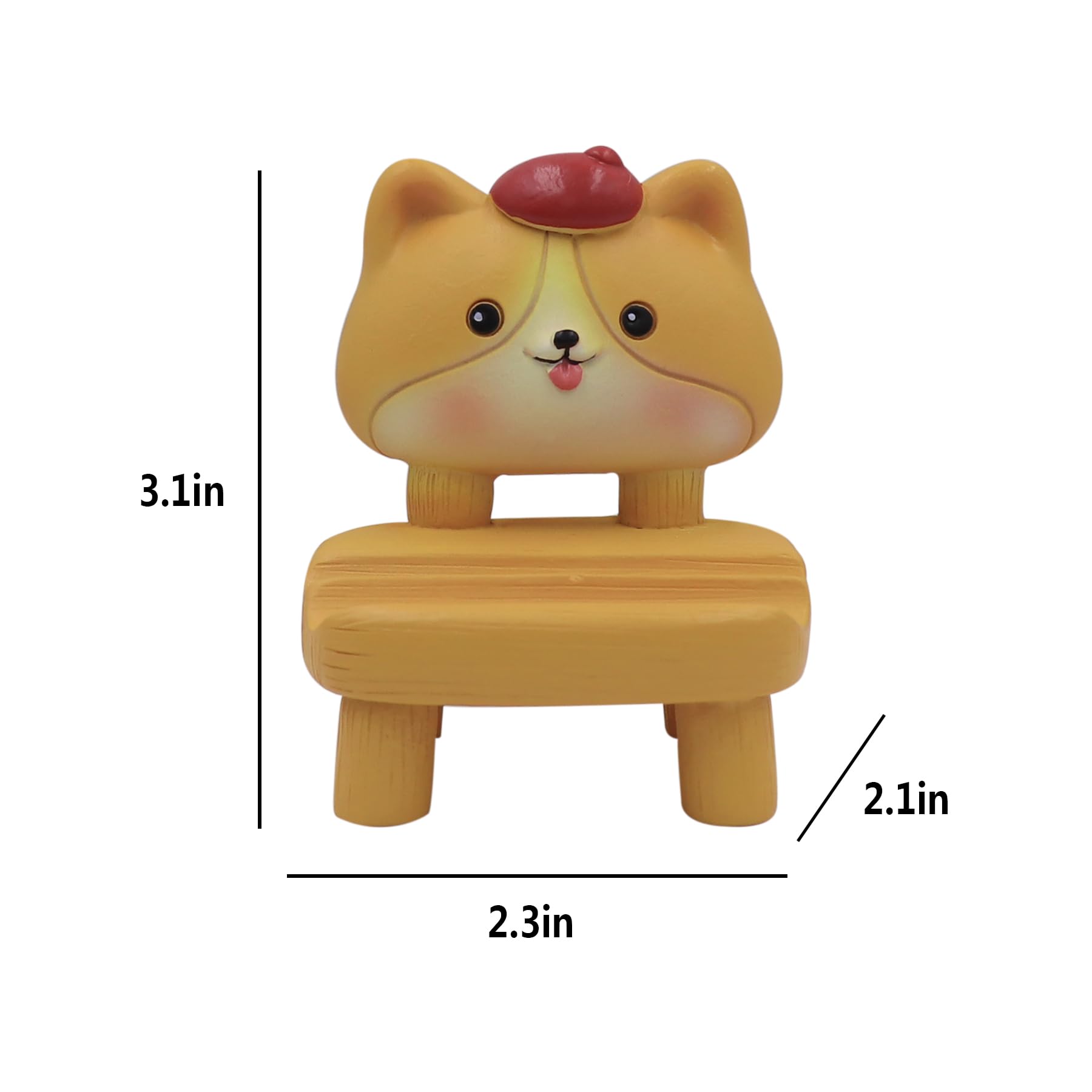Funny Panda Cat Puppy Phone Stand - Universal Desk Holder for All Phones & Tablets | Cute Animal Ornament for Office, Home, and Car Use