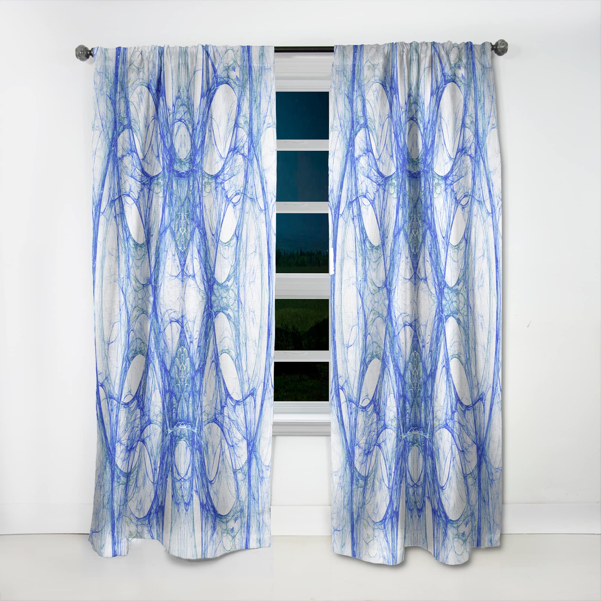 DesignQ 'Iron Knight' Thermal Insulated Blackout Curtains - 52x90 Inch Single Panel for Bedroom & Living Room - Noise Reducing & Energy Saving Window Drapes for Home Theater, Nursery, and Office Privacy