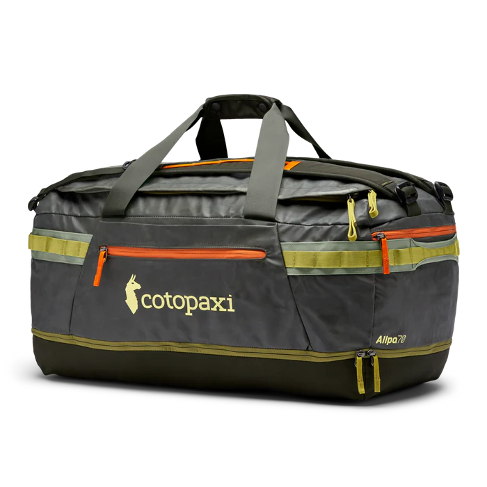 Allpa 70L Travel Duffel Bag - Waterproof Carry-On Luggage for Camping, Hiking & Air Travel - Durable Backpack Alternative with Multiple Pockets