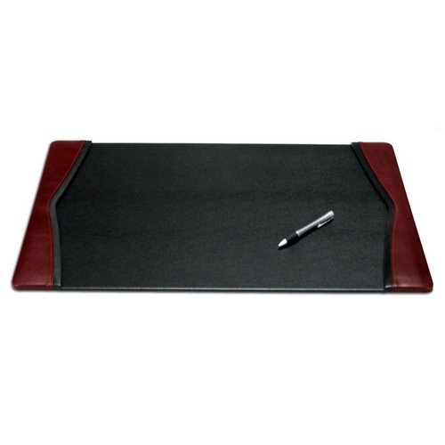 Premium Burgundy Leather Desk Pad 25.5