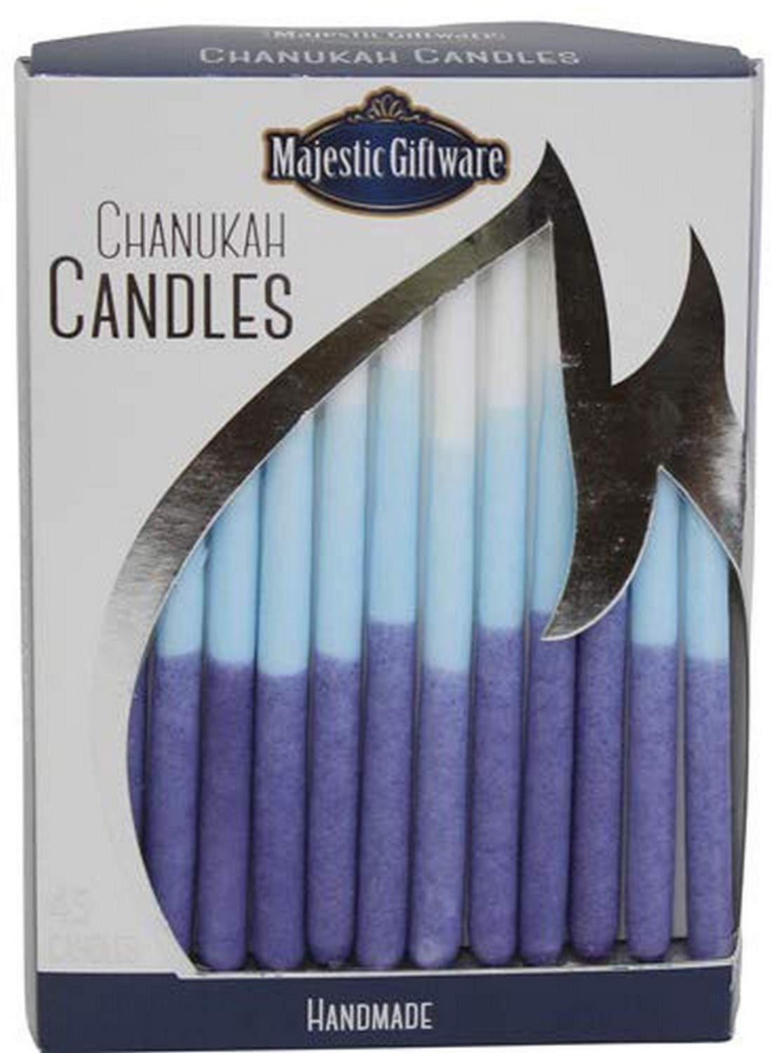 Premium Ben&Jonah Hanukkah Candles - Executive Collection - 45-Pack Blue & White 6