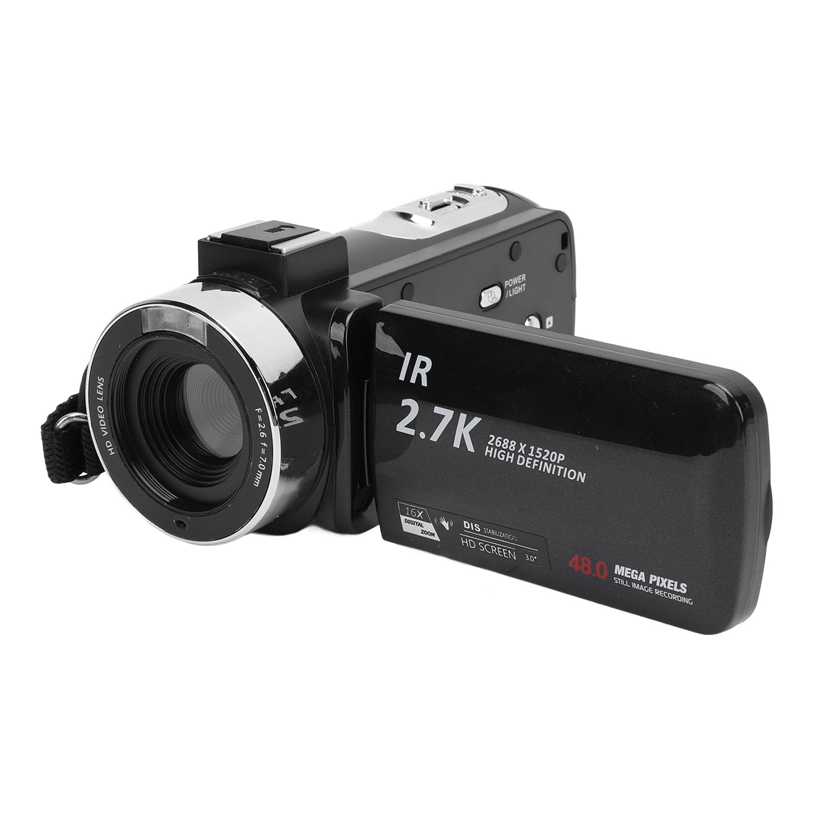 2.7K Digital Camera 48MP Vlogging Camera with Rotatable 3