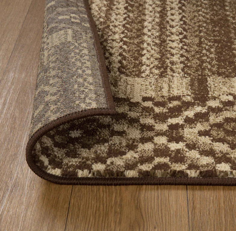 Modern Block Patchwork Indoor Area Rug & Runner Rug - Soft Non-Slip Floor Mat for Living Room, Bedroom, Nursery Decor