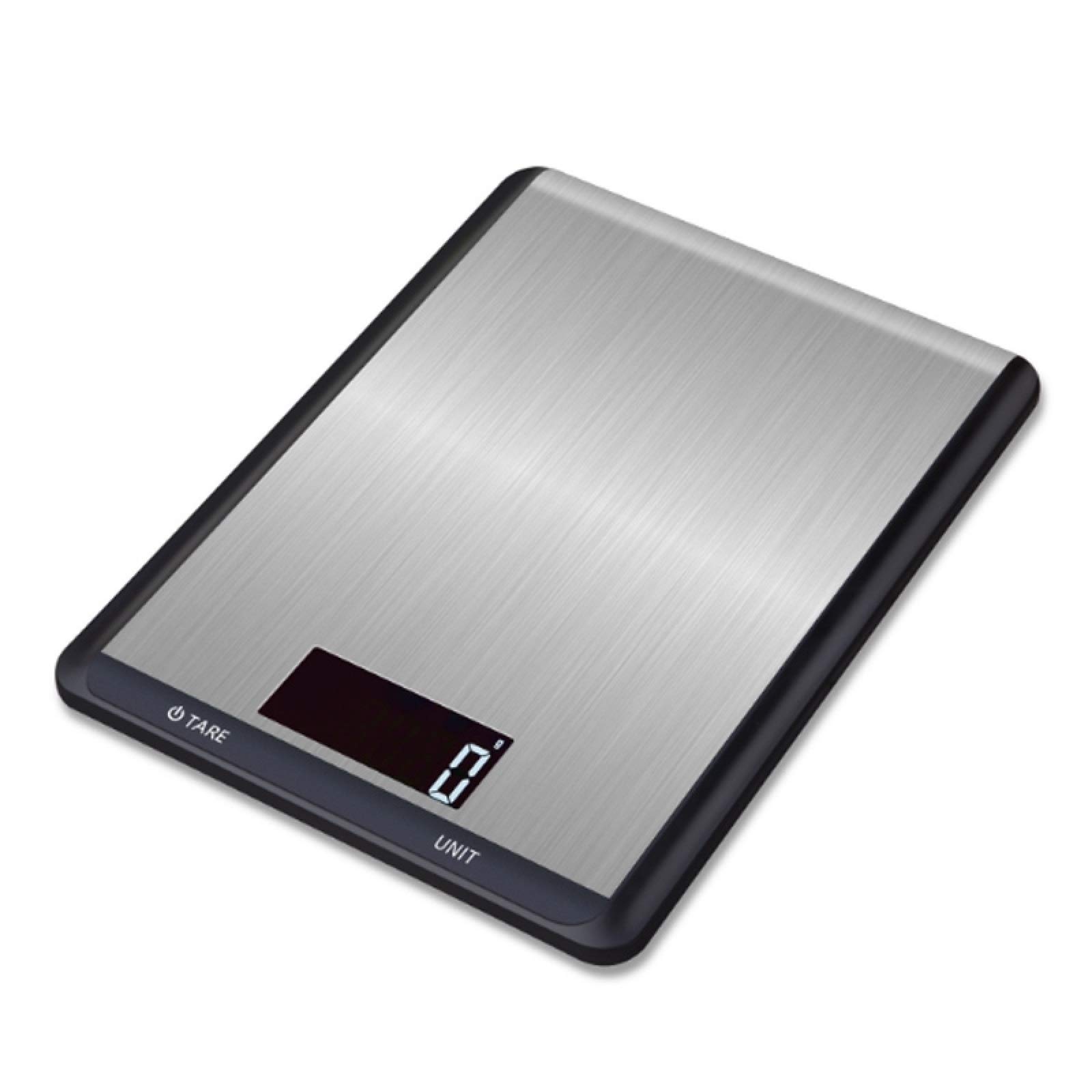 5kg/1g Precision Stainless Steel Digital Kitchen Scale - Electronic Food Scale with LCD Display for Baking, Cooking & Portion Control (Black) - Perfect for Home Kitchen, Coffee Brewing & Meal Prep