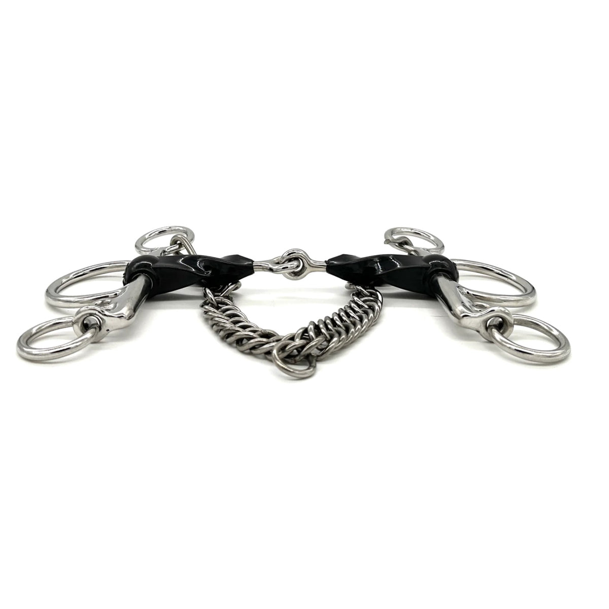AJR Sport Rubber Twist Baby Pelham Bit – Comfortable Horse Bit for English Riding, Training & Dressage – Perfect for Young Horses & Ponies