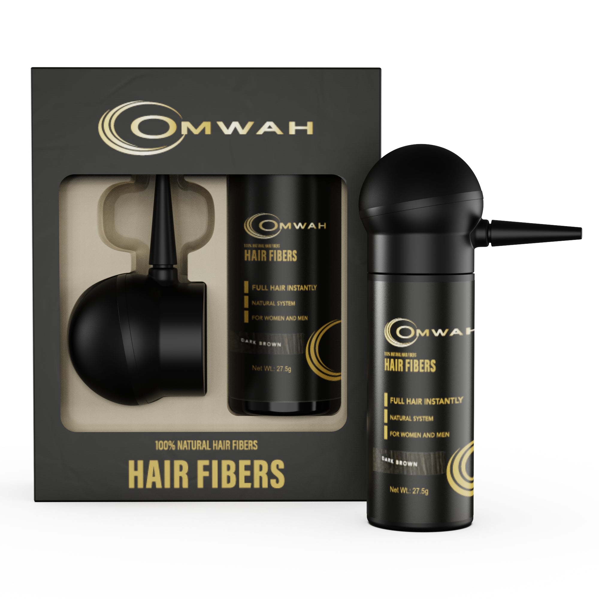 Hair Perfecting 2 in 1 Hair Fiber Kit for Thinning Hair - Instant Volume & Natural Look for Men & Women | Perfect for Daily Styling & Special Occasions