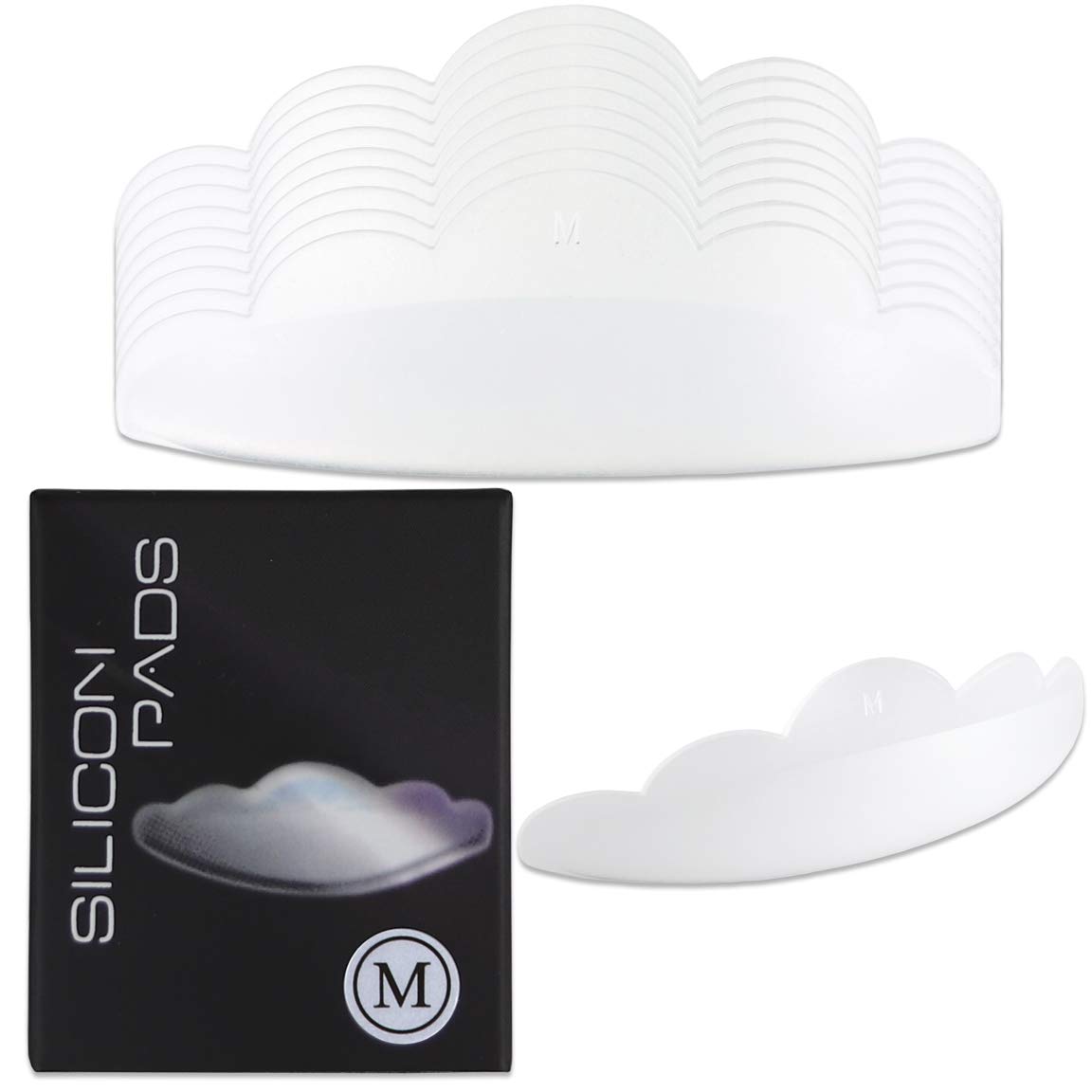 Beauticom Dolly's Lash Silicone Pad - Medium Size (10pcs/Box) - Perfect for Eyelash Extensions & DIY Lash Lifts at Home or Salon Use