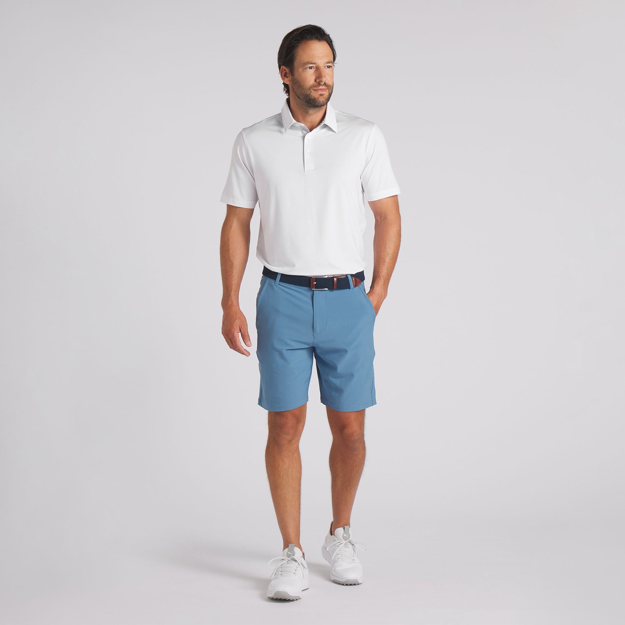 MATTR Brigade Golf Polo Shirt for Men - Breathable, Moisture-Wicking Performance Golf Shirt - Perfect for Golf Courses, Country Clubs & Casual Wear