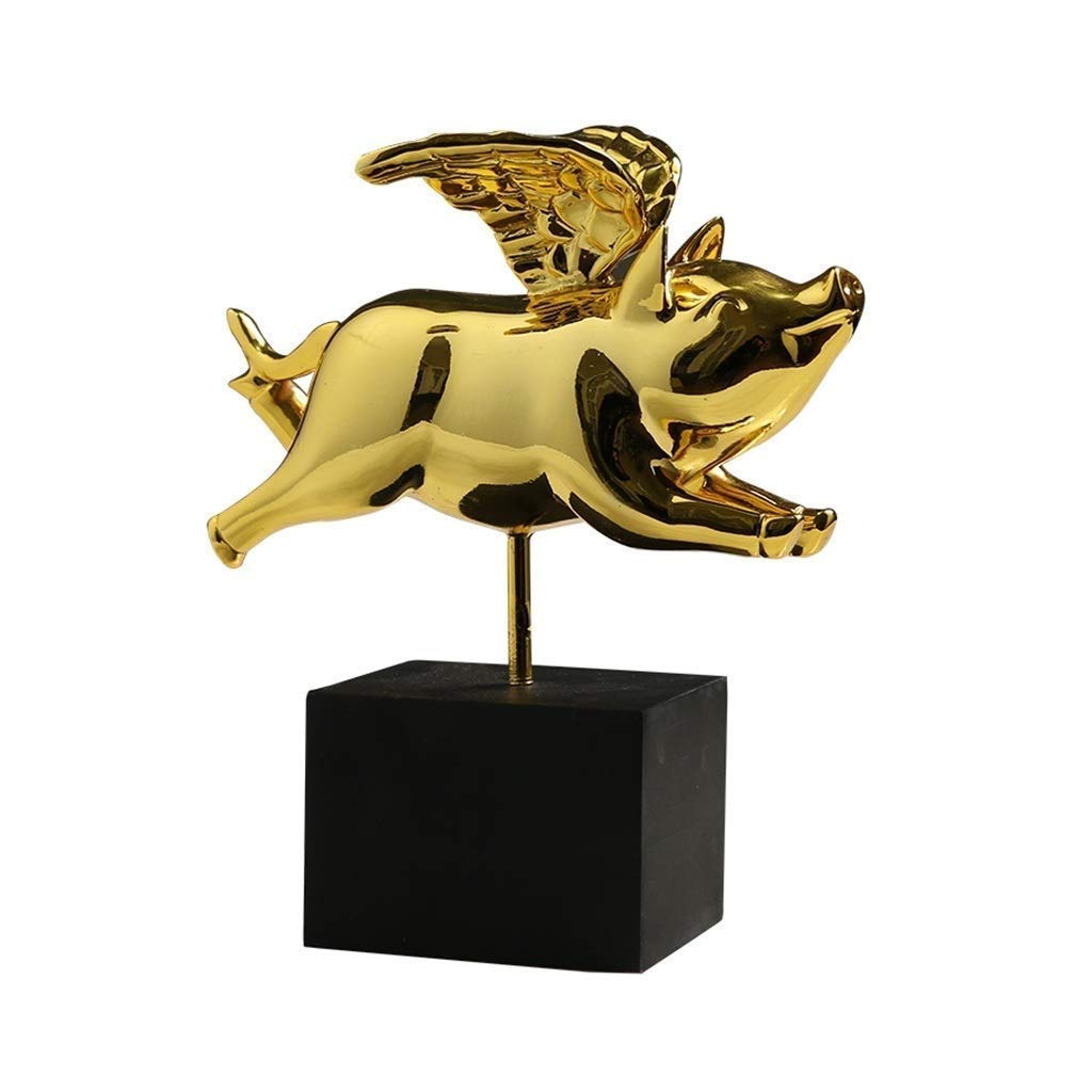 Cute Pig Resin Garden Statue - Funny Outdoor Animal Sculpture for Lawn & Patio Decor - Durable Indoor/Outdoor Figurine for Yard, House & Garden - Perfect for Home Decor, Landscaping & Gift Giving