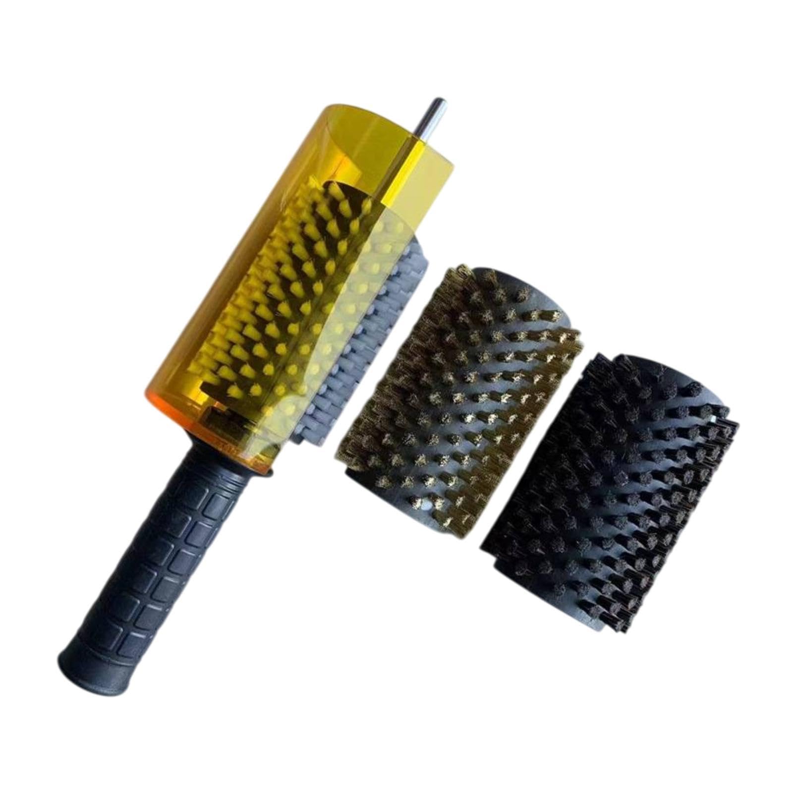 Premium Snowboard Wax Brush Kit with Ergonomic Shaft Handle Cover - Efficient Ski Wax Brushes for Smooth Glide - Perfect for Winter Sports & Ski Maintenance