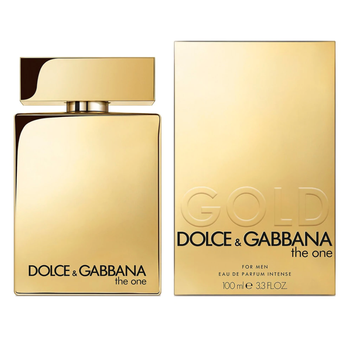 Dolce & Gabbana The One Gold Intense Eau de Parfum for Men - Luxury Cologne Spray with Warm Amber & Spicy Notes - Perfect for Date Night & Special Occasions
