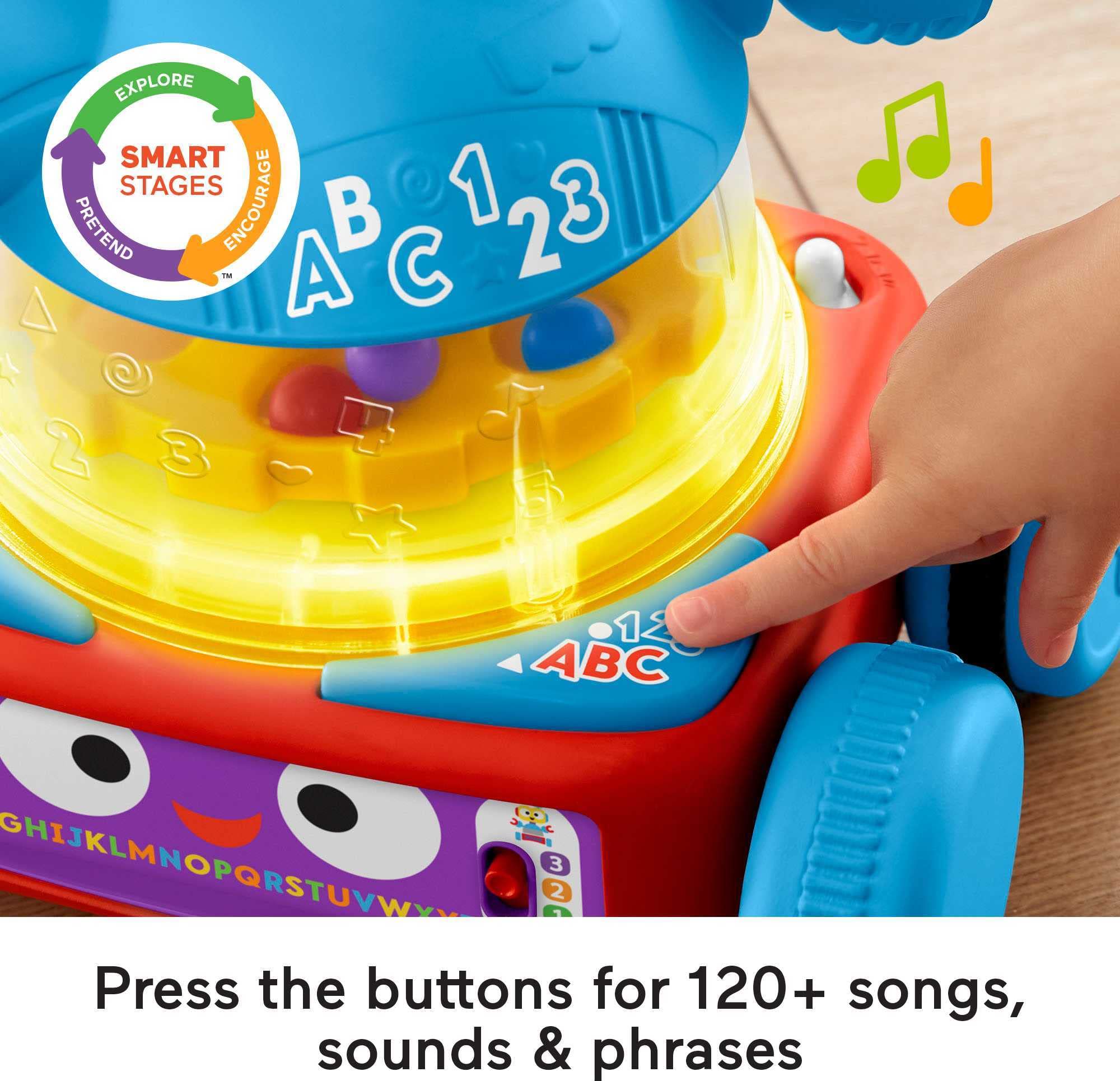 Fisher-Price 4-in-1 Ultimate Learning Bot - Bilingual English & French Electronic Toy with Lights, Music & Educational Activities | STEM Learning Robot for Toddlers & Preschoolers | Interactive Playtime Gift for Kids Ages 1-5 Years