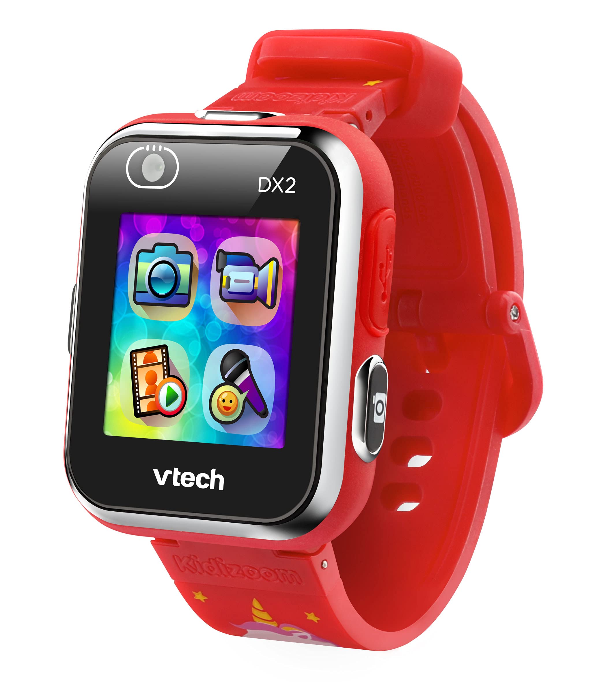 Kidizoom Smartwatch DX2.0 - Kids Smart Watch with Camera, Games & Unicorn Design - Perfect for Birthday Gifts & Outdoor Play (Red)