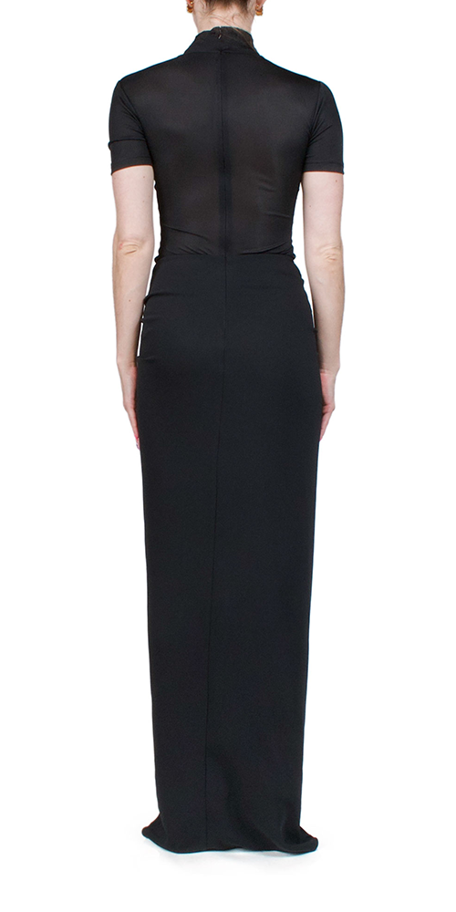 Fusion Ruched Tee Gown - Women's Stylish Casual T-Shirt Dress for Summer, Lounge & Beach Wear | Perfect for Outings, Vacations & Relaxing at Home