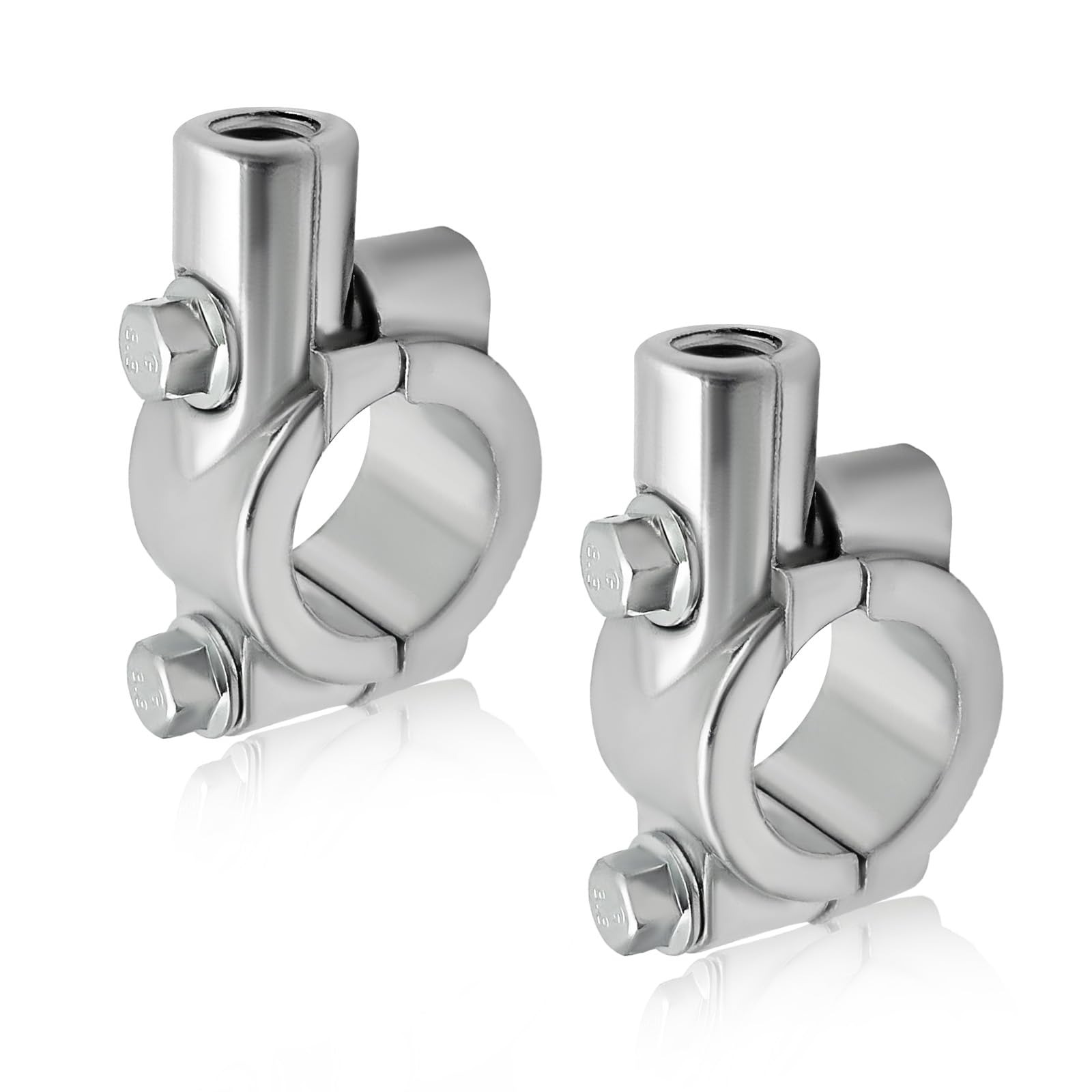 2 PCS Universal Motorcycle Handlebar Mount Holder - Aluminum 7/8