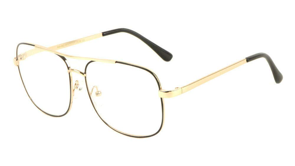 Elite Classic Square Luxury Aviator Readers Reading Glasses for Men & Women - UV Protection Blue Light Blocking Computer Glasses for Office, Reading & Driving