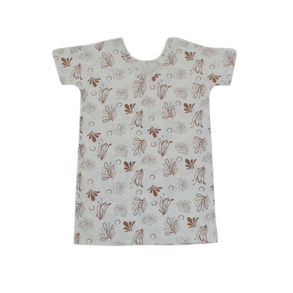 Coral Nights Milk Tee Lounge Dress - Soft Comfortable Sleepwear for Women, Perfect for Relaxing at Home or Lounging