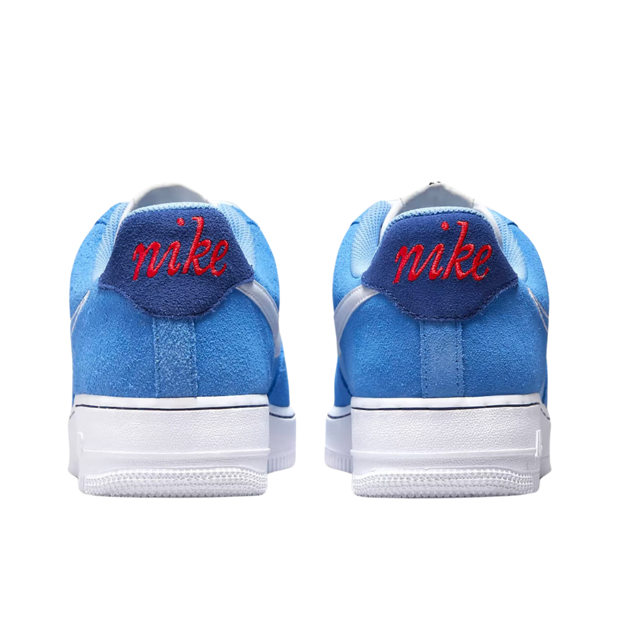 Nike Air Force 1 Low Sneakers - University Blue, White & Royal Blue Colorway | Men's Casual Shoes for Everyday Wear & Street Style Fashion