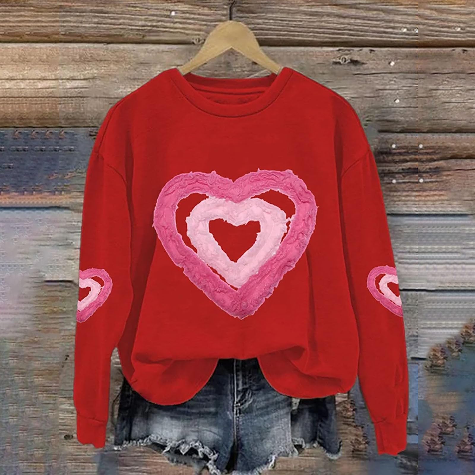 Trendy SHAOBGE Valentine's Sweatshirts for Women - Casual Spring & Fall Tops 2025 | Perfect for Date Nights, Weekend Outings & Cozy Layering