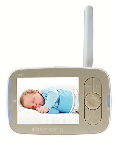 Infant Optics DXR-8 Baby Monitor v1.80 - Standalone Video Monitor Unit with 2 Micro-USB Cables (No Camera Included) - White | Nursery, Bedroom & Travel Use for Newborns & Toddlers