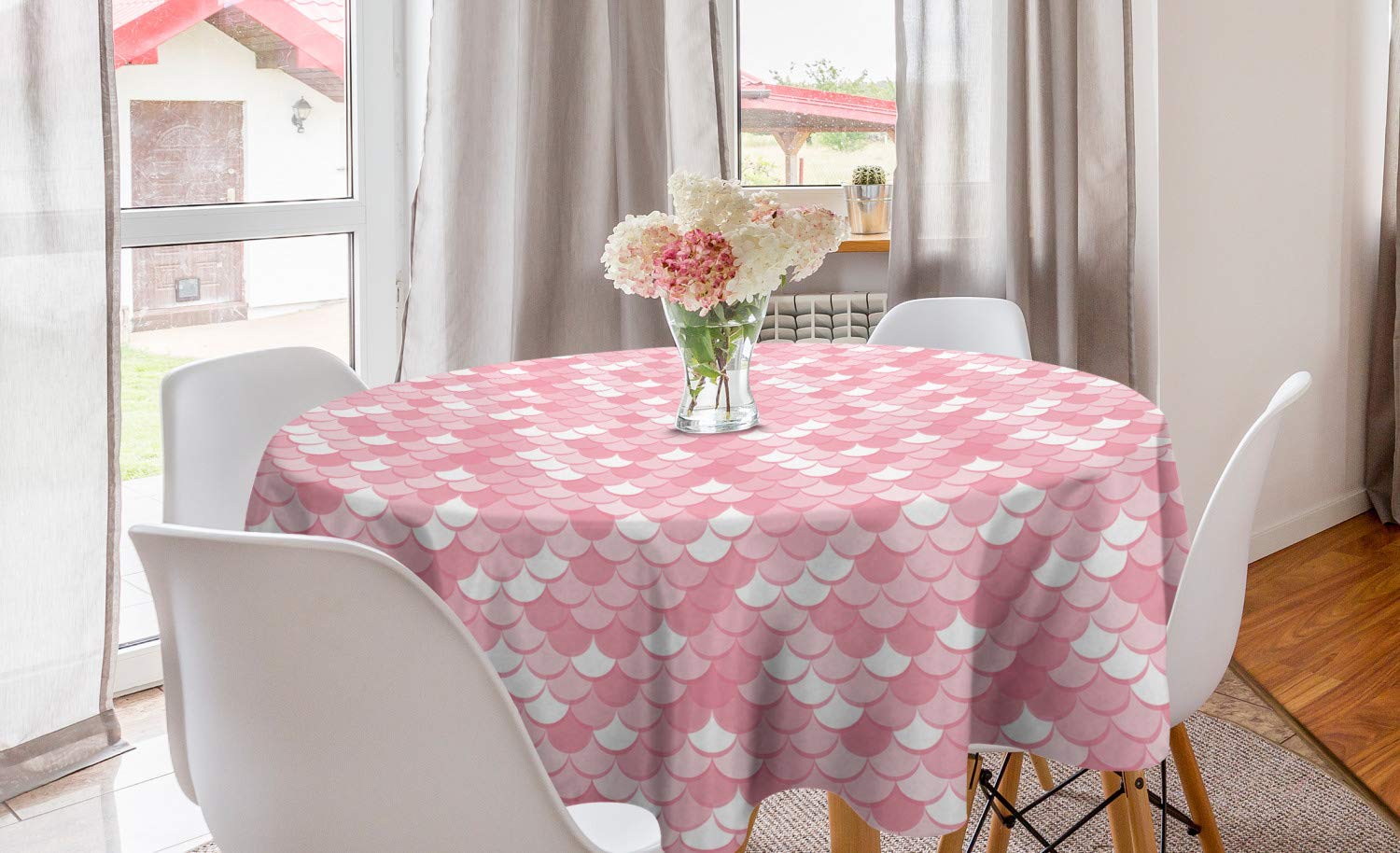 Ambesonne Abstract Round Tablecloth - 60