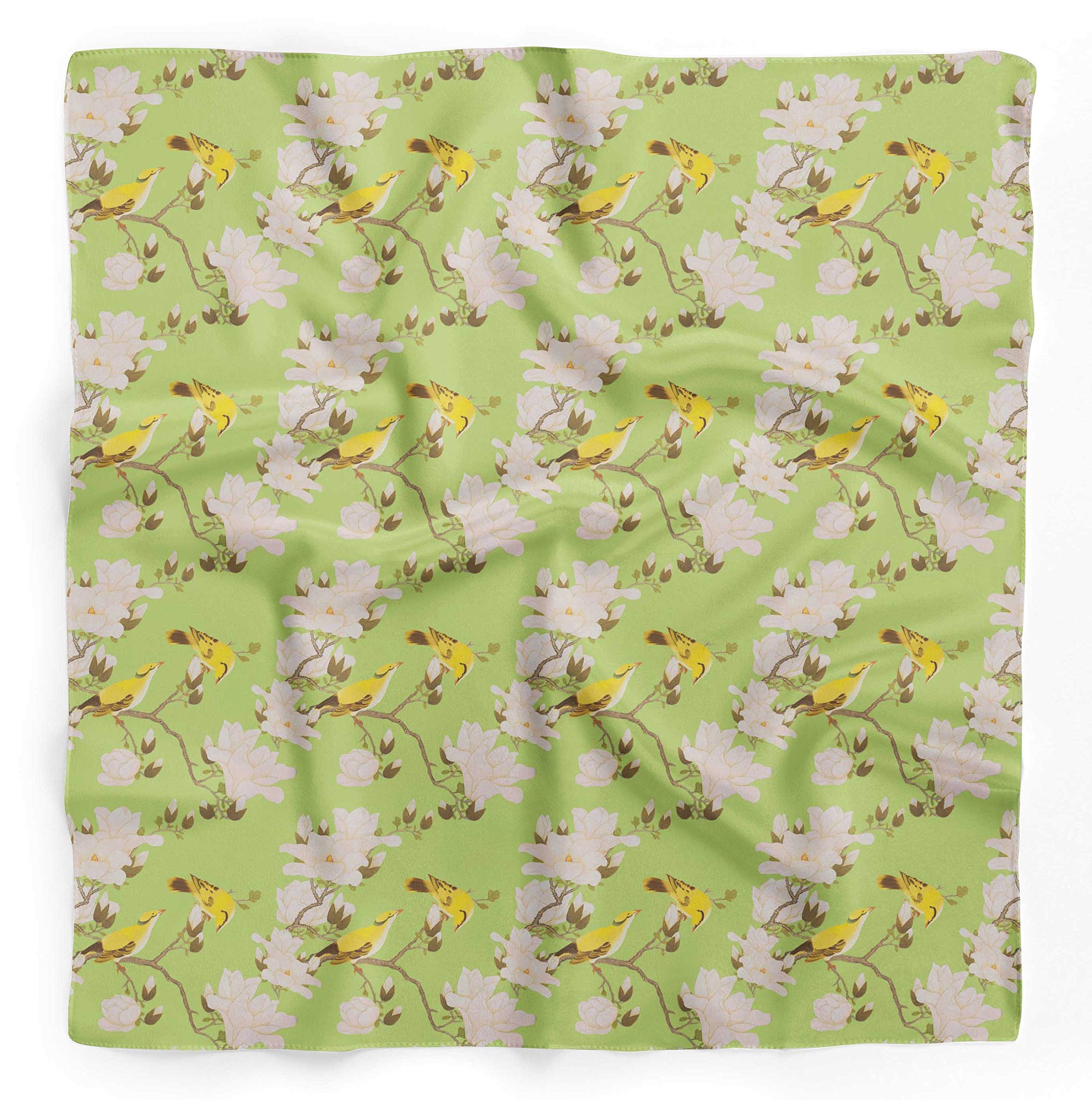 Bimba Printed Pure Silk Scarf - Women's Fashion Hair Neck Head Wrap Bandana for Styling & Accessories | Perfect for Office, Travel & Special Occasions