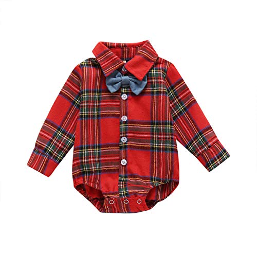 Red Plain+bow Tie