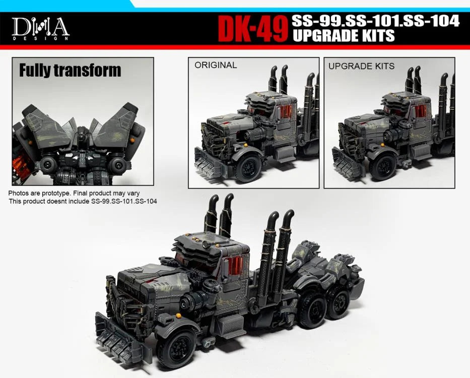 DNA Design DK 49 Upgrade Kit for SS Battletrap, Nightbird & Scourge - Transformers Toy Accessories for Enhanced Display & Customization - Perfect for Collectors & Action Figure Enthusiasts