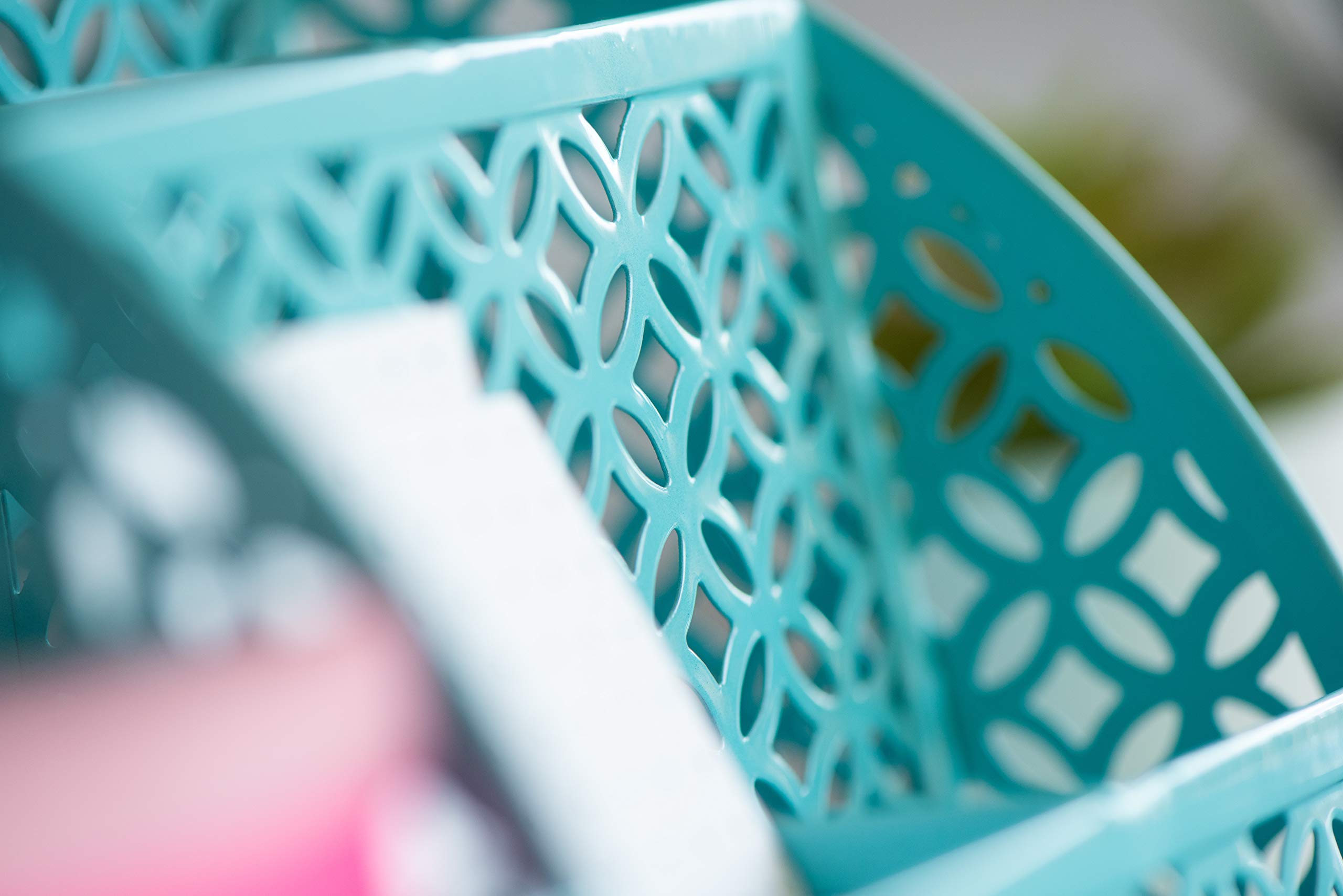 Teal Desk Organizer & Caddy - Stylish Dorm & Office Desk Accessory for Pens, Pencils, Supplies - Perfect for College Students, Home Office & Workspace Organization
