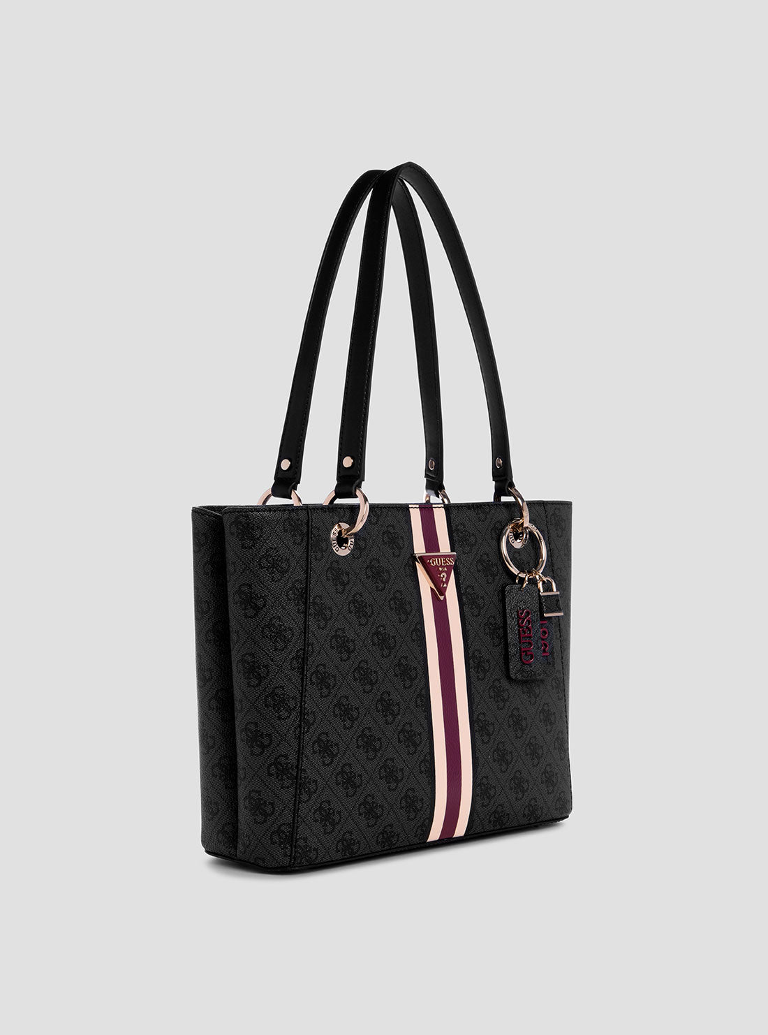 Black Logo Noelle Small Tote Bag - Stylish & Durable Women's Shoulder Bag for Work, Shopping & Travel | Perfect Everyday Purse for Office, Gym & Weekend Outings