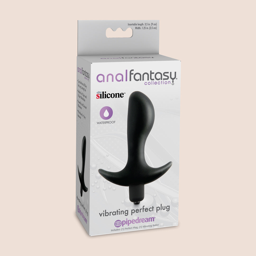 Anal Fantasy Vibrating Prostate Massager - Perfect Plug for Men's Pleasure | Remote Control, Waterproof & Rechargeable | Ideal for Couples Play & Solo Stimulation