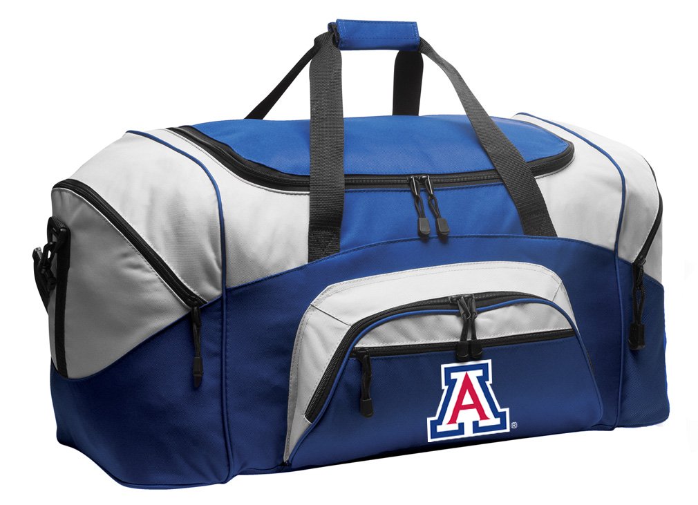Arizona Wildcats Logo Duffel Bag - Large Gym Bag for Men & Women, University of Arizona Wildcats Team Spirit Royal Blue Travel Bag - Perfect for Sports, Gym, Travel & College Campus Life