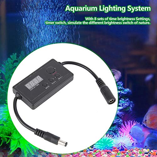 Smart LED Aquarium Light Dimmer Controller - Adjustable Fish Tank Lighting with Timer for Freshwater & Saltwater Tanks | Perfect for Coral Growth & Night Viewing