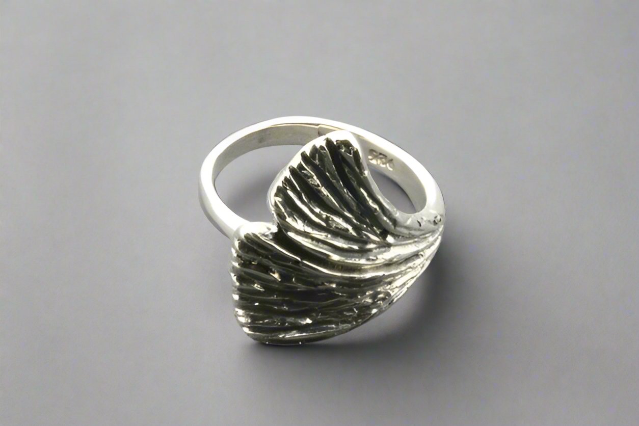 Ginkgo Leaf Ring Sterling Silver - Elegant Botanical Jewelry for Women, Nature-Inspired Handmade Ring - Perfect for Everyday Wear, Gifts & Special Occasions