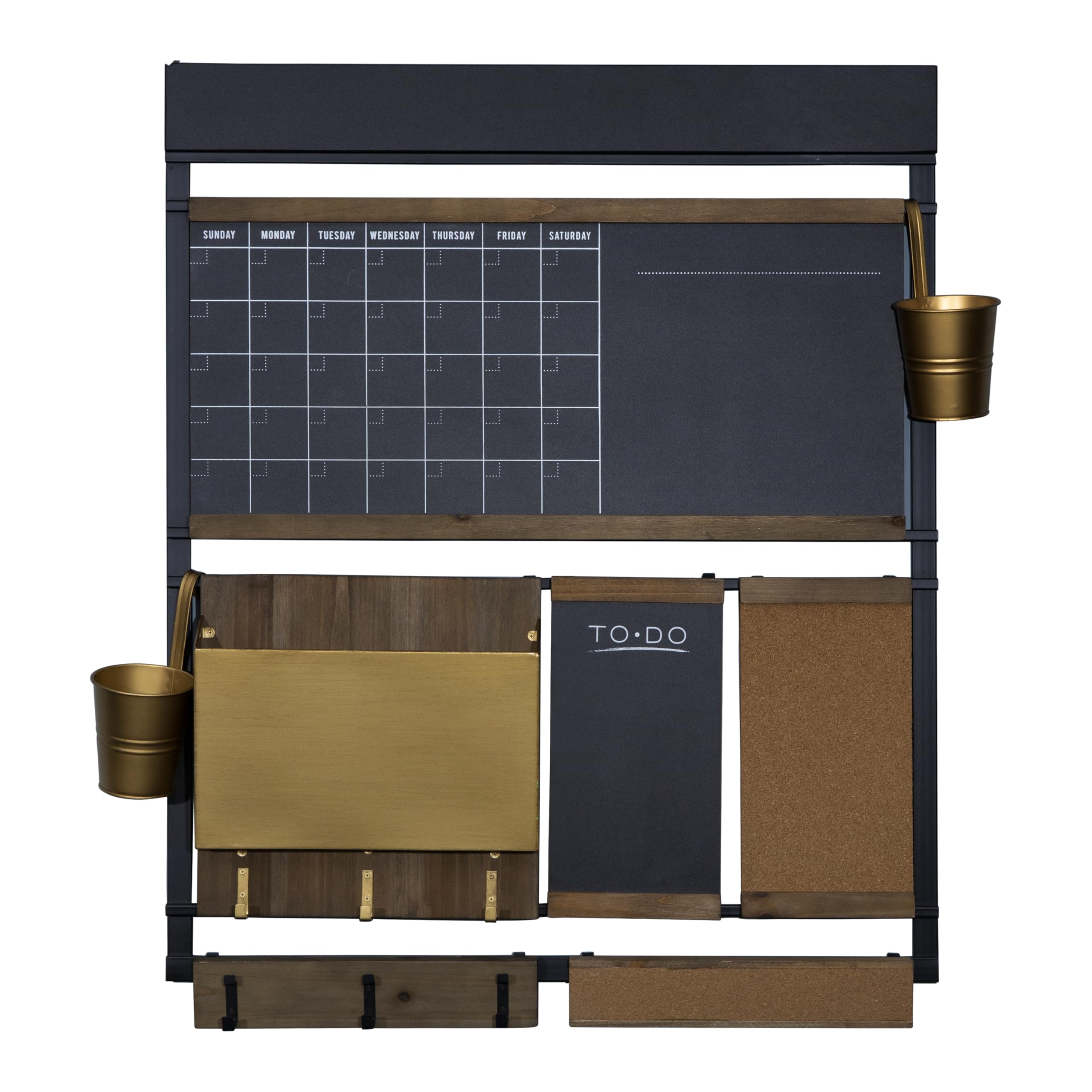 1THRIVE Megan Wall Organizer - Home & Office Command Center for School, Work & Family Organization | Perfect for Homeschooling, Remote Work & Family Schedules